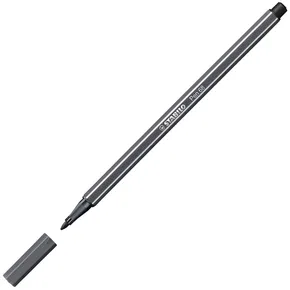 Marker fibrowy premium - STABILO Pen 68 - 1 szt. - czarno-szary